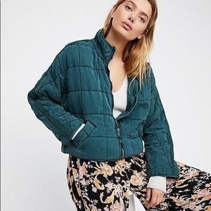 FREE PEOPLE QUILTED DOLMAN JACKET